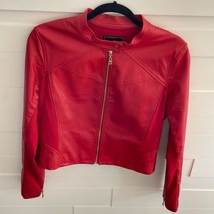 (2/$70) ⭐️HOST PICK⭐️ Guess LA Red Vegan Jacket (worn once)